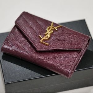 YSL Small Grain de Poudre Envelope Wallet